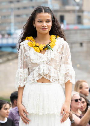 Catherine Laga aia attends the Moana Experience Launch in Potters Fields Park, London, England. UK. Tuesday 30th June 2026. Copyright: xJamesxWarrenx M4F4RW~E