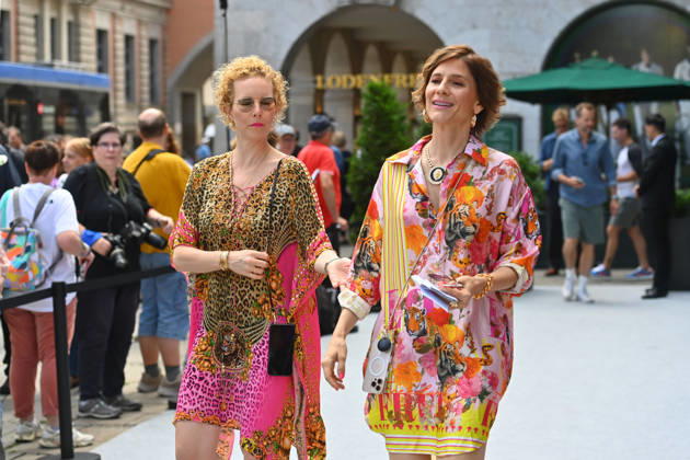 Christina HECKE (Schauspielerin), mit li:Partnerin Stefanie Henn. ZDF Empfang Get Together Orange Hour in H ugo s Bar anlaesslich Filmfest Muenchen am 30.06.2026.