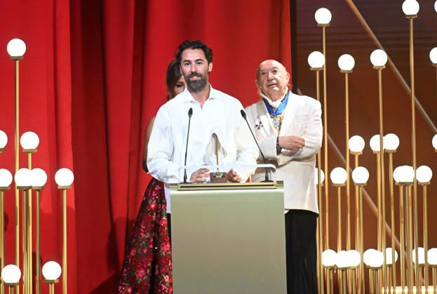 3rd Annual Spanish Fashion Academy Awards: Mónica Cruz, Francis Montesinos, and Juan Vidal during the gala for the 3rd Annual Spanish Fashion Academy Awards at the Gran Teatro Príncipe Pío on June 30, 2026, in Madrid, Spain. The awards recognize the brands, designers, artisans, companies, and projects that make up the industry through 13 categories that ensure proper representation of the entire sector, which is very broad and diverse. FASHION AWARDS PHOTOCALL José Madrid, Madrid, Spain Copyright: xJosà xOlivax 7634731