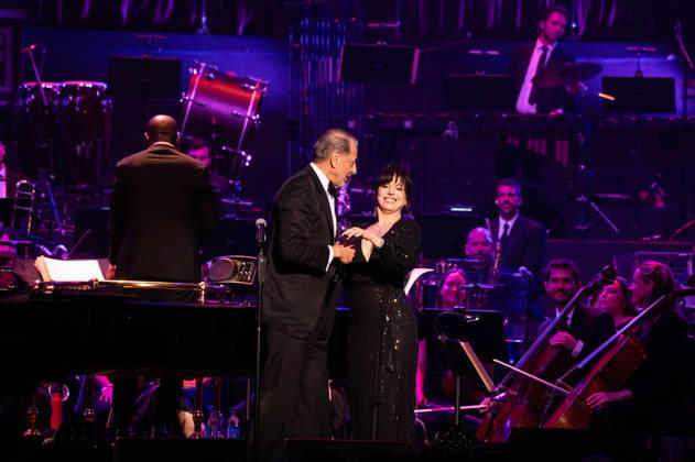 IPA86258673 - London: Jeff Goldblum and Imelda May perform live at the Royal Albert Hall. Pictured: Jeff Goldblum and Imelda May  Copyright: xCristinaxMasseix xx 86258673