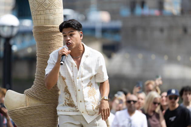 June 30, 2026, London, United Kingdom: Actor, Felipe Bejarano performs at the Moana Experience Media Launch, at Potters Fields, London. London United Kingdom - ZUMAs197 20260630_aaa_s197_191 Copyright: xPhilxLewisx