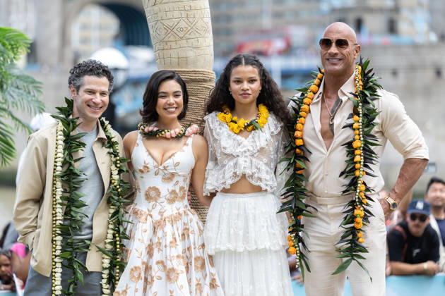 June 30, 2026, London, United Kingdom: (L-R) Thomas Kail, Auli i Cravalho, Catherine Laga aia and Dwayne Johnson attend the Moana Experience Media Launch, at Potters Fields, London. London United Kingdom - ZUMAs197 20260630_aaa_s197_205 Copyright: xPhilxLewisx