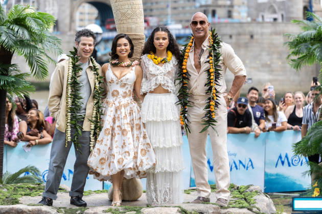 June 30, 2026, London, United Kingdom: (L-R) Thomas Kail, Auli i Cravalho, Catherine Laga aia and Dwayne Johnson attend the Moana Experience Media Launch, at Potters Fields, London. London United Kingdom - ZUMAs197 20260630_aaa_s197_222 Copyright: xPhilxLewisx