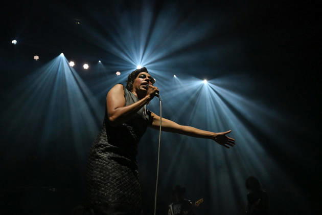 Celeste At The Olympia - Paris Celeste (Celeste Epiphany Waite) performs at the l Olympia in Paris, France on June 30, 2026. Photo by Christophe Meng ABACAPRESS.COM Paris France  Copyright: xMengxChristophe ABACAx