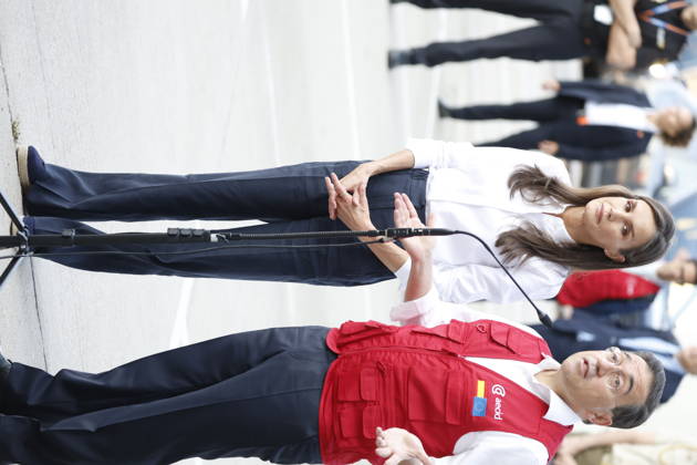 01-07-2026 Queen Letizia during the farewell to the Aecid Emergency Medical Team that will travel to Venezuela to care for those affected by the earthquakes in Venezuela. No Spain Â  Copyright: xPPEx