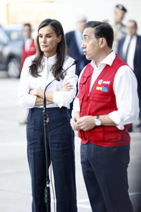 Queen Letizia bids farewell to the AECID emergency medical team traveling to Venezuela to assist those affected by the earthquakes. Queen Letizia and the Minister of Foreign Affairs, José Manuel Albares, bid farewell to the AECID emergency medical team heading to Venezuela to assist those affected by the earthquakes, on July 1, 2026, in Madrid, Spain. QUEEN LETIZIA EARTHQUAKES VENEZUELA MEDICAL TEAM JULY 1, 2026 Antonio Gutié Madrid Madrid, Spain  Copyright: xAntonioxGutiÃ rrezx 7634884