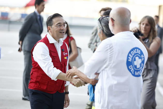The Queen bids farewell to the AECID emergency medical team heading to Venezuela to assist those affected by the earthquakes. The Minister of Foreign Affairs, José Manuel Albares, bids farewell to the AECID emergency medical team heading to Venezuela to assist earthquake victims, on July 1, 2026, in Madrid, Spain QUEEN LETIZIA EARTHQUAKES VENEZUELA MEDICAL TEAM JULY 1, 2026 Antonio Gutié Madrid Madrid, Spain  Copyright: xAntonioxGutiÃ rrezx 7634891