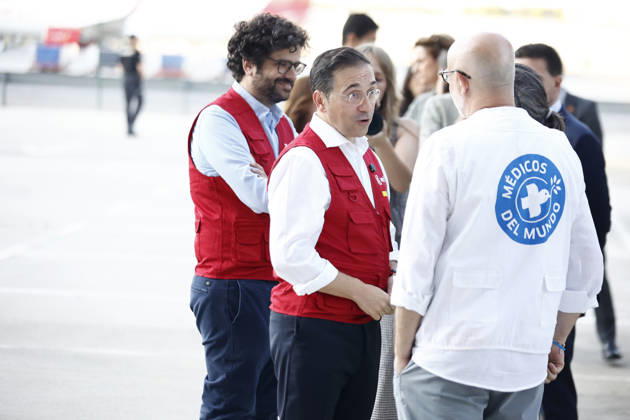 The Queen bids farewell to the AECID emergency medical team heading to Venezuela to assist those affected by the earthquakes. The Minister of Foreign Affairs, José Manuel Albares, bids farewell to the AECID emergency medical team heading to Venezuela to assist earthquake victims, on July 1, 2026, in Madrid, Spain QUEEN LETIZIA EARTHQUAKES VENEZUELA MEDICAL TEAM JULY 1, 2026 Antonio Gutié Madrid Madrid, Spain  Copyright: xAntonioxGutiÃ rrezx 7634893