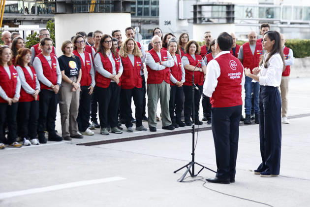 Queen Letizia bids farewell to the AECID emergency medical team heading to Venezuela to assist those affected by the earthquakes. Queen Letizia and the Minister of Foreign Affairs, José Manuel Albares, bid farewell to the AECID emergency medical team heading to Venezuela to assist those affected by the earthquakes, on July 1, 2026, in Madrid, Spain. QUEEN LETIZIA EARTHQUAKES VENEZUELA MEDICAL TEAM JULY 1, 2026 Antonio Gutié Madrid Madrid, Spain  Copyright: xAntonioxGutiÃ rrezx 7634886