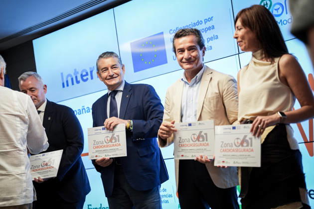 Awards Ceremony in Seville for Cardio-Safe Zones Designations Granted to Pharmacies as Part of the Numaplus Project The acting Regional Minister of Health, the Presidency, and Emergencies, Antonio Sanz 3i, participates in the ceremony to present cardio-safe zone certifications to pharmacies as part of the Numaplus project. July 1, 2026, in Seville, Andalusia, Spain. JULY 1, 2026. María José Ló. Seville, Andalusia, Spain. Seville, Andalusia, Spain. Spain Copyright: xMariaxJosà xLopezx 7635177