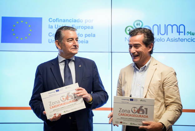 Awards Ceremony in Seville for Cardio-Safe Zones Designations Granted to Pharmacies as Part of the Numaplus Project The Acting Regional Minister of Health, the Presidency, and Emergencies, Antonio Sanz i, participates in the ceremony to present cardio-safe zone certifications to pharmacies as part of the Numaplus project. July 1, 2026, in Seville, Andalusia, Spain. JULY 1, 2026. María José Ló. Seville, Andalusia, Spain Seville, Andalusia, Spain Spain Copyright: xMariaxJosà xLopezx 7635164