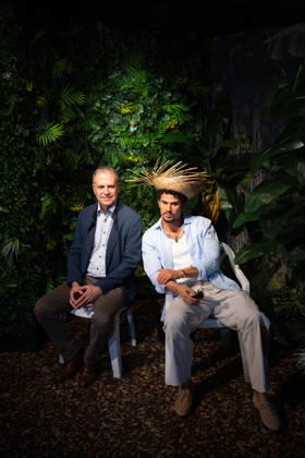 Bad Bunny at the Musee Grevin - Paris AJ Musee Grevin s French Director General Yves Delhommeau next to the the wax effigy of Puerto Rican singer Bad Bunny during its unveiling at the Musee Grevin in Paris, France on July 1, 2026. Photo by Alexis Jumeau ABACAPRESS.COM Paris France  Copyright: xJumeauxAlexis ABACAx