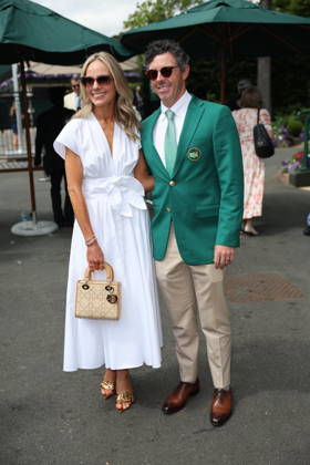 . 01 07 2026. London, United Kingdom. Golfer Rory McIIroy and wife arriving on the third day of the Wimbledon Tennis Championships in London.  xStephenxLockx xi-Imagesx IIM-26874-0008