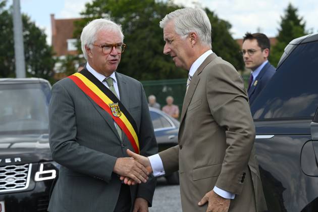 King Philippe Visits Red Side Academy KORTRIJK, BELGIUM - JULY 01: King Philippe of Belgium pictured discovering the activities of Red Side Academy in KV Kortrijk Training Center on July 01, 2026 in Kortrijk, Belgium, 01 07 2026 Kortrijk Belgium  Copyright: xPhilipxReynaersx
