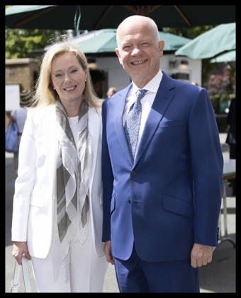 . 01 07 2026. London, United Kingdom. Former Conservative Party leader William Hague and his wife Ffion arriving on day three of the Wimbledon Tennis Championships in London.  xStephenxLockx xi-Imagesx IIM-26874-0049
