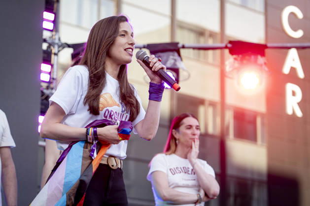 MADO 2026 Opening Ceremony The organizing bodies of Madrid’s LGBTIQ Pride—AEGAL, COGAM, and FELGTBI—during the opening ceremony of Madrid Pride 2026 (MADO 2026), in Pedro Zerolo Square on July 1, 2026, in Madrid, Spain. The official opening will once again be led by La Plexy, a familiar face on Madrid’s nightlife scene. Alongside the emcee, the LGBTQI film opening ceremony will be hosted by Cayetana Guillén Cuervo, while Kany García will serve as the opening speaker for Latino Pride on July 1, 2026, in Madrid, Spain. Copyright: xA.xPÃ rezxMecax 7636972