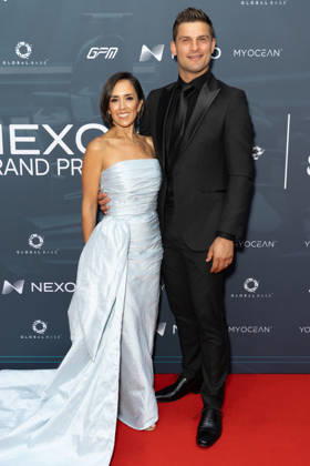 Nexo Grand Prix Ball in London, UK - 01 Jul 2026 Janette Manrara and Aljaž äkorjanec attend the Nexo Grand Prix Ball at The Peninsula Hotel, London. London United Kingdom Copyright: xPhilxLewisx xSOPAxImagesx JanetteManraraAljazSkorjanec-9542