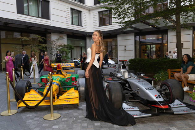 Nexo Grand Prix Ball in London, UK - 01 Jul 2026 Kimberley Garner attends the Nexo Grand Prix Ball at The Peninsula Hotel, London. London United Kingdom Copyright: xPhilxLewisx xSOPAxImagesx KimberleyGarner-9804