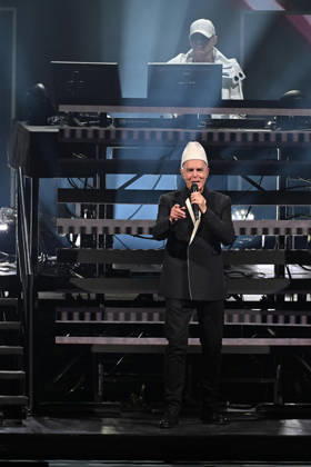 Pet Shop Boys Performs At Concert - Paris Neil Tennant of Pet Shop Boys performs at the Zenith in Paris, France on July 1, 2026. Photo by Christophe Meng ABACAPRESS.COM Paris France  Copyright: xMengxChristophe ABACAx