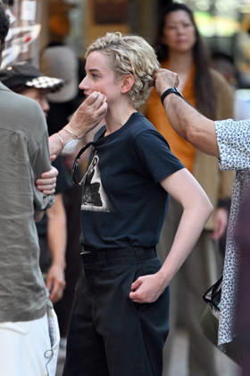 Julia Garner seen filming High Stakes in New York City Featuring: Julia Garner Where: New York City, New York, United States When: 01 Jul 2026 Credit: Elder Ordonez INSTARimages EDITORIAL USE ONLY. NOT FOR USE BY NEWSPAPERS BASED IN THE UK. Copyright: xx instar55823171