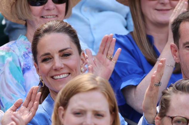 . 02 07 2026. London, United Kingdom. Kate Middleton, the Princess of Wales , watching the Katie Swan match on Court One on day four of the Wimbledon Tennis Championships in London.  xStephenxLockx xi-Imagesx IIM-26878-0032