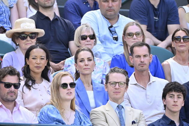 Tennis - Wimbledon 2026 - ITF - The Championships - 02 06 2026 - Tennis - Wimbledon 2026 - ITF - The Championships - 02 06 2026 - Kate Princesse de Galles assiste au match sur le court numero 1 en compagnie d Andy Murray - Amgleterre London  Copyright: xChryslenexCaillaud Psnewzx