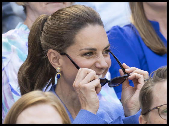 . 02 07 2026. London, United Kingdom. Kate Middleton, the Princess of Wales ,watches the British player Katie Swan on Court One on day four of the Wimbledon Tennis Championships in London.  xStephenxLockx xi-Imagesx IIM-26878-0055