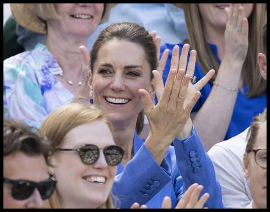 . 02 07 2026. London, United Kingdom. Kate Middleton, the Princess of Wales, watches the British player Katie Swan on Court One on day four of the Wimbledon Tennis Championships in London.  xStephenxLockx xi-Imagesx IIM-26878-0056