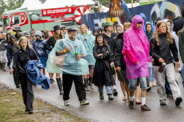 Roskilde Festival 2026 Rainy weather at Roskilde Festival, Thursday, July 2, 2026. (Photo: Ida Marie Odgaard Ritzau Scanpix) , Roskilde Denmark Copyright: RitzauxScanpix IdaxMariexOdgaardx spdk20260702-152440-L