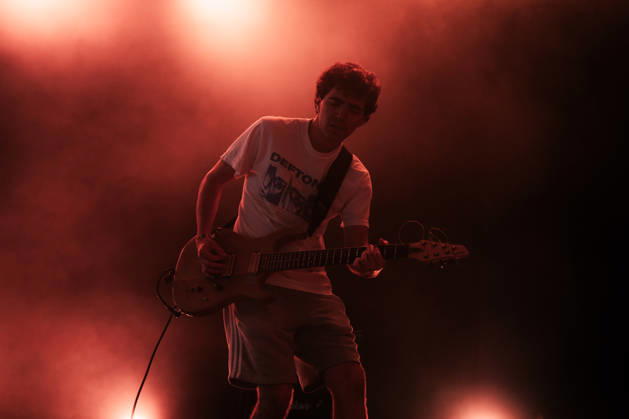 Truck Violence live at Roskilde Festival 2026 Roskilde, Denmark. 02nd, July 2026. The Canadian rock band Truck Violence performs a live concert during the Danish music festival Roskilde Festival 2026 in Roskilde. Here guitarist Paul Lecours is seen live on stage. Denmark, Roskilde  Copyright: xGonzalesxPhoto MathiasxKristensenx