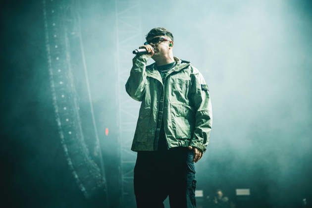 Kneecap live at Roskilde Festival 2026 Roskilde, Denmark. 03rd, July 2026. The Irish hip-hop trio Kneecap performs a live concert during Danish music festival Roskilde Festival 2026 in Roskilde. Denmark, Roskilde  Copyright: xGonzalesxPhoto ChristianxHjorthx