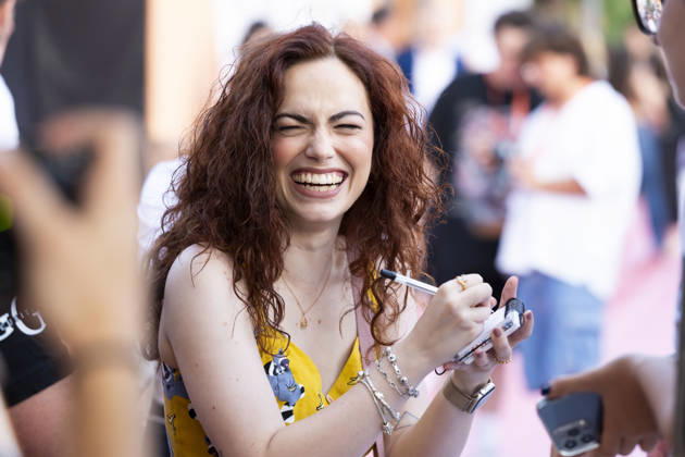 July 2, 2026, San Valentino Torio, Salerno, Italy: Arianna Craviotto signs autographs during the Outdoor Film Festival 2026 in San Valentino Torio, Salerno, Italy, on July 2, 2026. San Valentino Torio Italy - ZUMAl175 20260702_zip_l175_042 Copyright: xFrancescoxLucianox