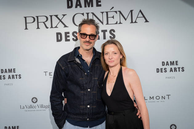 Dame des Arts Film Award Ceremony - Paris Charlie Bruneau, French actress with her husband Jean-Baptiste Pouilloux, Film Director attends the dame des Arts Film Award presentation ceremony at the Hotel Dame des Arts in Paris, France, on July 2, 2026. Photo by Alexis Jumeau ABACAPRESS.COM. Paris Ile-de-France France Copyright: xJumeauxAlexis ABACAx