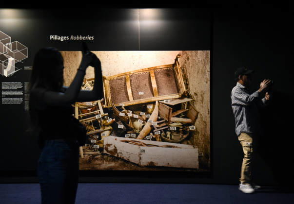 Toutankhamon Reconstruction Spectacular At Porte du Versailles - Paris Toutankhamon, Reconstition spectacular his tomb and his treasures of Pharaon at Porte du Versailles in Paris, France on July 2, 2026. Photo by Alain Apaydin ABACAPRESS.COM Paris Ile-de-France France  Copyright: xApaydinxAlain ABACAx