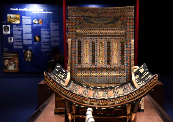 Toutankhamon Reconstruction Spectacular At Porte du Versailles - Paris Toutankhamon, Reconstition spectacular his tomb and his treasures of Pharaon at Porte du Versailles in Paris, France on July 2, 2026. Photo by Alain Apaydin ABACAPRESS.COM Paris Ile-de-France France  Copyright: xApaydinxAlain ABACAx