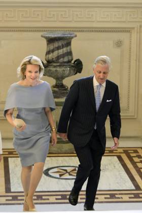 Reopening of the Royal Palace in Brussels Following Renovation BRUSSELS, BELGIUM - JULY 03: King Philippe of Belgium and Queen Mathilde of Belgium pictured visiting the reopening of the Royal Palace in Brussels following renovation pictured after on July 03, 2026 in Brussels, Belgium, 03 07 2026 Brussels Belgium  Copyright: xPhilipxReynaersx