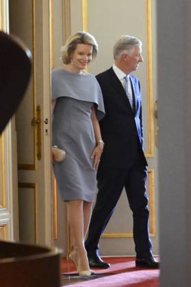 Reopening of the Royal Palace in Brussels Following Renovation BRUSSELS, BELGIUM - JULY 03: King Philippe of Belgium and Queen Mathilde of Belgium pictured visiting the reopening of the Royal Palace in Brussels following renovation pictured after on July 03, 2026 in Brussels, Belgium, 03 07 2026 Brussels Belgium  Copyright: xPhilipxReynaersx