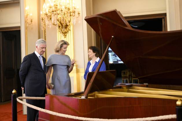 Reopening of the Royal Palace in Brussels Following Renovation BRUSSELS, BELGIUM - JULY 03: King Philippe of Belgium and Queen Mathilde of Belgium pictured visiting the reopening of the Royal Palace in Brussels following renovation pictured after on July 03, 2026 in Brussels, Belgium, 03 07 2026 Brussels Belgium  Copyright: xPhilipxReynaersx