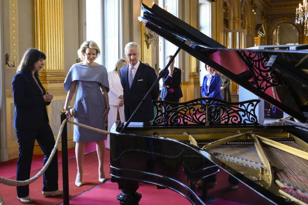 Reopening of the Royal Palace in Brussels Following Renovation BRUSSELS, BELGIUM - JULY 03: King Philippe of Belgium and Queen Mathilde of Belgium pictured visiting the reopening of the Royal Palace in Brussels following renovation pictured after on July 03, 2026 in Brussels, Belgium, 03 07 2026 Brussels Belgium  Copyright: xPhilipxReynaersx