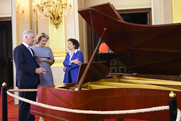 Reopening of the Royal Palace in Brussels Following Renovation BRUSSELS, BELGIUM - JULY 03: King Philippe of Belgium and Queen Mathilde of Belgium pictured visiting the reopening of the Royal Palace in Brussels following renovation pictured after on July 03, 2026 in Brussels, Belgium, 03 07 2026 Brussels Belgium  Copyright: xPhilipxReynaersx