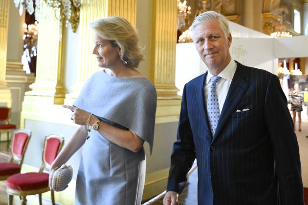 Reopening of the Royal Palace in Brussels Following Renovation BRUSSELS, BELGIUM - JULY 03: King Philippe of Belgium and Queen Mathilde of Belgium pictured visiting the reopening of the Royal Palace in Brussels following renovation pictured after on July 03, 2026 in Brussels, Belgium, 03 07 2026 Brussels Belgium  Copyright: xPhilipxReynaersx