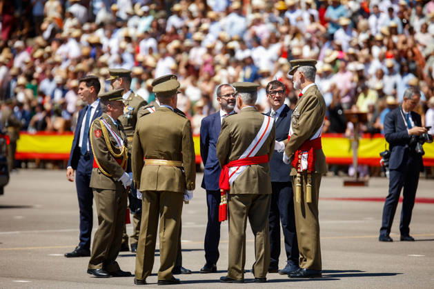 Felipe VI Presents Royal Letters of Appointment to the 51st Class of the Non-Commissioned Officer Corps King Felipe VI, accompanied by the president of the Generalitat de Catalunya, Salvador Illa, presides over the ceremony to award Royal Commissions to the 51st Class of the Non-Commissioned Officers’ Corps at the General Basic Academy for Non-Commissioned Officers on July 3, 2026, in Talarn, Lleida, Catalonia, Spain JULY 3, 2026 Kike Rincó Spain  Copyright: xKikexRinconx 7640174