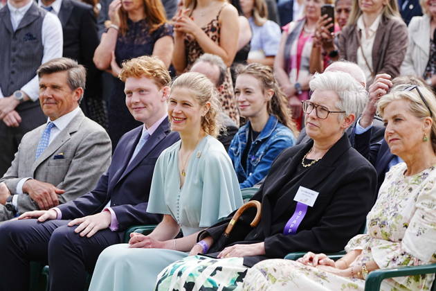 Gold Award celebrations at Palace of Holyroodhouse The Duchess of Edinburgh (right) and Lady Louise Mountbatten-Windsor (centre) listen to The Duke of Edinburgh speaking whilst hosting young people from across Scotland and the north of England for the Gold Award celebrations for the Duke of Edinburgh s Award, at Palace of Holyroodhouse in Edinburgh. Picture date: Friday July 3, 2026., Credit:Avalon.red PA ROTA - B68 Avalon UK, Edinburgh Copyright: xAvalon.redx xPAxROTAx-xB68x xAvalonx 1114129885