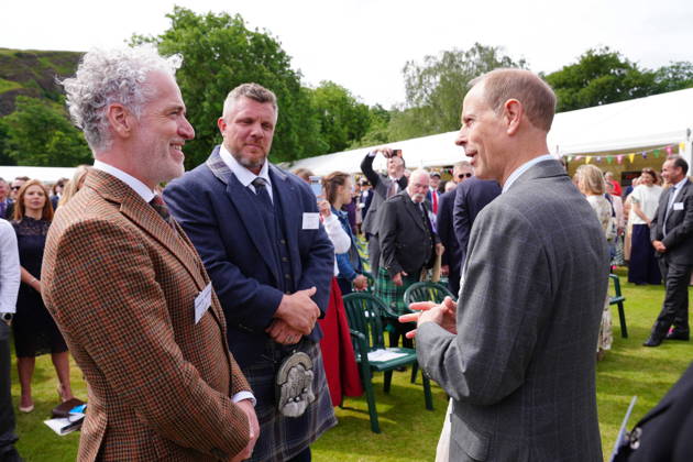 Gold Award celebrations at Palace of Holyroodhouse The Duke of Edinburgh speaking to Gordon Buchanan (left) and Luke Stoltman whilst hosting young people from across Scotland and the north of England for the Gold Award celebrations for the Duke of Edinburgh s Award, at Palace of Holyroodhouse in Edinburgh. Picture date: Friday July 3, 2026., Credit:Avalon.red PA ROTA - B68 Avalon UK, Edinburgh Copyright: xAvalon.redx xPAxROTAx-xB68x xAvalonx 1114129906