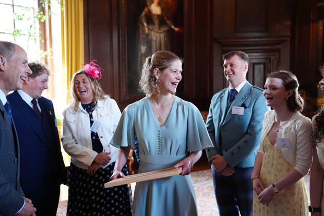 Gold Award celebrations at Palace of Holyroodhouse The Duke of Edinburgh (left) presenting his daughter Lady Louise Mountbatten-Windsor (centre) with Duke of Edinburgh s Gold Award whilst hosting young people from across Scotland and the north of England for the Gold Award celebrations for the Duke of Edinburgh s Award, at Palace of Holyroodhouse in Edinburgh. Picture date: Friday July 3, 2026., Credit:Avalon.red PA ROTA - B68 Avalon UK, Edinburgh Copyright: xAvalon.redx xPAxROTAx-xB68x xAvalonx 1114130034
