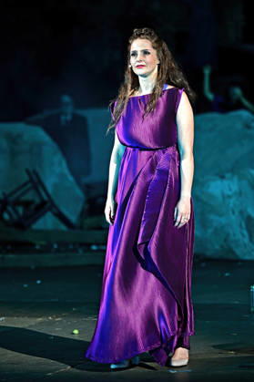 Bad Hersfelder Festspiele - Lysistrata . Schauspielerin Gioia Osthoff während der Fotoprobe zur Inszenierung Lysistrata im Rahmen der Bad Hersfelder Festspiele am 02.07.2026 in der Stiftsruine Bad Hersfeld. 20260702MWI132838