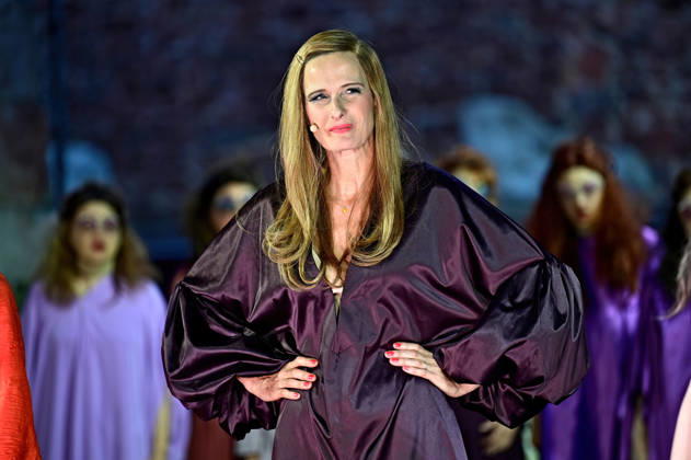 Bad Hersfelder Festspiele - Lysistrata . Schauspielerin Anne Lebinsky während der Fotoprobe zur Inszenierung Lysistrata im Rahmen der Bad Hersfelder Festspiele am 02.07.2026 in der Stiftsruine Bad Hersfeld. 20260702MWI132511