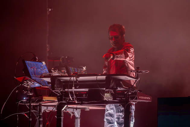 Jean Michel Jarre Concert at Noches del Botánico French electronic music composer and performer Jean Michel Jarre during a performance at the Noches del Botánico festival on July 3, 2026, in Madrid, Spain. This French artist, a pioneer of electronic music, is known for his songs Oxygène Part IV, Équinoxe Part IV, Magnetic Fields Part II, and Fourth Rendez-Vous, among others. Spain  Copyright: xRicardoxRubiox 7641488