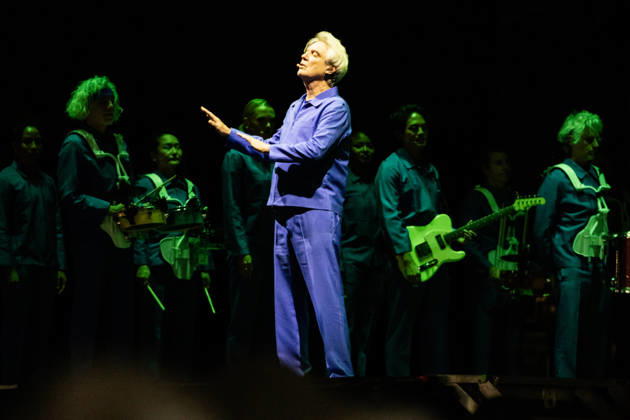 David Byrne live at Roskilde Festival 2026 Roskilde, Denmark. 03rd, July 2026. The Scottish-American singer, songwriter and musician David Byrne performs a live concert during the Danish music festival Roskilde Festival 2026 in Roskilde. Denmark, Roskilde  Copyright: xGonzalesxPhoto ErlingxBrodersenx