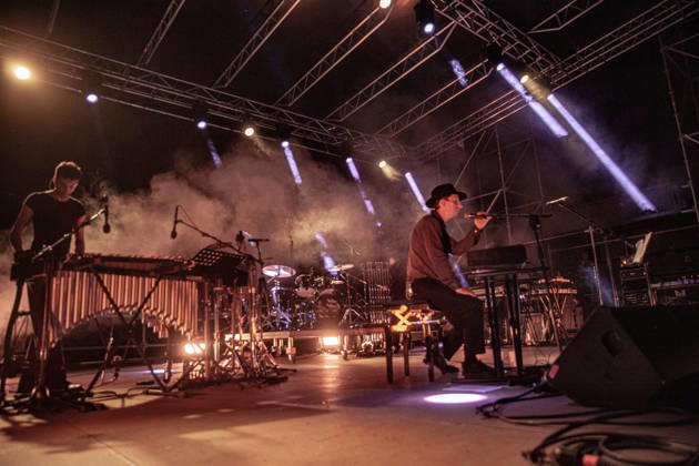 These New Puritans live at arti vive festival in Soliera, Italy - 03 July 2026 These New Puritans performs on stage during the presentation of their latest and acclaimed studio album, Crooked Wing at Piazza Lusvardi. Twins Jack and George Barnett, the founding nucleus of the British avant-garde band These New Puritans, took to the stage in Piazza Lusvardi in Soliera (MO) as one of the most anticipated headliners of the nineteenth edition of Arti Vive Festival. The cult band from Essex treated the audience to a powerful and captivating performance. Soliera Italy Copyright: xCarloxVerganix xSOPAxImagesx TNP26